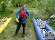 Rafting down Ukraine's Smotrych River