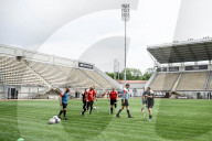 Ukraine war veterans hold amputee football training session