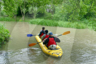 Rafting down Ukraine's Smotrych River