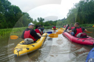 Rafting down Ukraine's Smotrych River