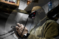 Ukraine military drone operators on front line