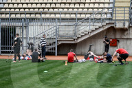 Ukraine war veterans hold amputee football training session