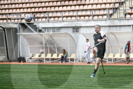 Ukraine war veterans hold amputee football training session