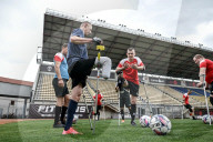 Ukraine war veterans hold amputee football training session