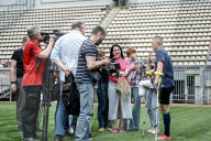 Ukraine war veterans hold amputee football training session