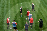 Ukraine war veterans hold amputee football training session