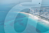 US Air Force flyover during Air and Sea Show at Miami Beach