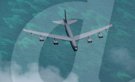 US Air Force flyover during Air and Sea Show at Miami Beach
