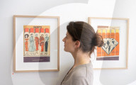 Playing with Fire by British artist Aaron Kasmin exhibition at Sims Reed Gallery, St James, London, UK.