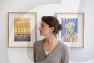 Playing with Fire by British artist Aaron Kasmin exhibition at Sims Reed Gallery, St James, London, UK.