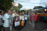 Protest To Save Tram Services In Kolkata, India