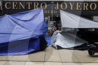 Members Of The National Coordinator Of Education Workers (CNTE) Expand Their Encampment In Mexico City's Zócalo