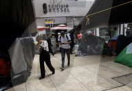 Members Of The National Coordinator Of Education Workers (CNTE) Expand Their Encampment In Mexico City's Zócalo