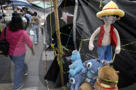 Members Of The National Coordinator Of Education Workers (CNTE) Expand Their Encampment In Mexico City's Zócalo
