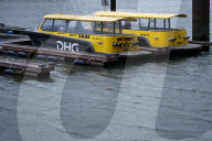 Water Taxis Docked At Rotterdam Harbor