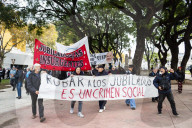 Retirees' Demonstration In Buenos Aires, Argentina