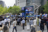 Democratic Party Holds Focused Rally In Yeouido As Early Voting Begins