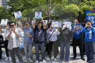 Democratic Party Holds Focused Rally In Yeouido As Early Voting Begins