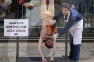 PETA Anti-Leather Display in London, UK.