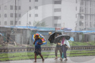 Heavy Rainfall In Dhaka