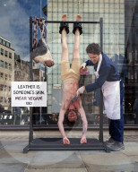 PETA Anti-Leather Display