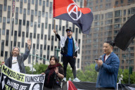 Protesters Rally Outside Federal Court Hearing In Solidarity With Detained Columbia University Student Yunseo Chung