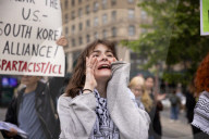 Protesters Rally Outside Federal Court Hearing In Solidarity With Detained Columbia University Student Yunseo Chung