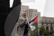 Protesters Rally Outside Federal Court Hearing In Solidarity With Detained Columbia University Student Yunseo Chung