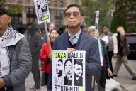 Protesters Rally Outside Federal Court Hearing In Solidarity With Detained Columbia University Student Yunseo Chung