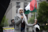Protesters Rally Outside Federal Court Hearing In Solidarity With Detained Columbia University Student Yunseo Chung