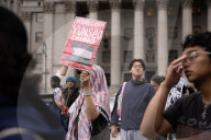 Protesters Rally Outside Federal Court Hearing In Solidarity With Detained Columbia University Student Yunseo Chung