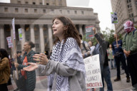 Protesters Rally Outside Federal Court Hearing In Solidarity With Detained Columbia University Student Yunseo Chung
