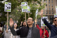 Protesters Rally Outside Federal Court Hearing In Solidarity With Detained Columbia University Student Yunseo Chung
