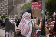 Protesters Rally Outside Federal Court Hearing In Solidarity With Detained Columbia University Student Yunseo Chung