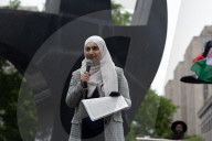 Protesters Rally Outside Federal Court Hearing In Solidarity With Detained Columbia University Student Yunseo Chung