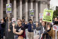 Protesters Rally Outside Federal Court Hearing In Solidarity With Detained Columbia University Student Yunseo Chung