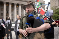 Protesters Rally Outside Federal Court Hearing In Solidarity With Detained Columbia University Student Yunseo Chung