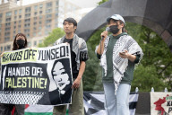 Protesters Rally Outside Federal Court Hearing In Solidarity With Detained Columbia University Student Yunseo Chung