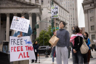 Protesters Rally Outside Federal Court Hearing In Solidarity With Detained Columbia University Student Yunseo Chung