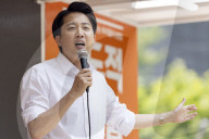 Lee Jun-seok Campaigns At Gyeongui Line Forest Park In Seoul