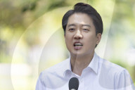 Lee Jun-seok Campaigns At Gyeongui Line Forest Park In Seoul