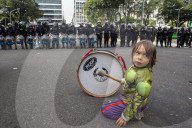 Anti-Picket Security Protocol Protest in Argentina