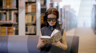 AR glasses give book pages sound and vision