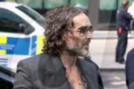 Russell Brand Southwark Crown Court in London, UK.
