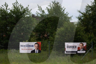Posters Ahead Of The Polish Presidential Election