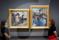Manet paintings reunited exhibition at the National Portrait Gallery, London, UK
