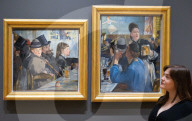 Manet paintings reunited exhibition at the National Portrait Gallery, London, UK
