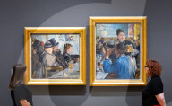 Manet paintings reunited exhibition at the National Portrait Gallery, London, UK