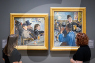 Manet paintings reunited exhibition at the National Portrait Gallery, London, UK