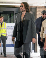 Russell Brand Southwark Crown Court in London, UK.